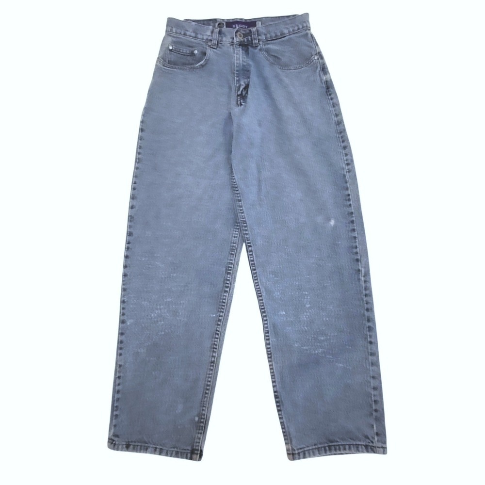 VTG Levi's Silver Tab 90s Distressed Baggy High Rise Acid Spatter Jeans 29 X 30